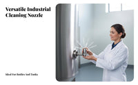 Stainless Steel Container Cleaning Nozzle Easy to Install 360 Degree Container Washing Nozzle Low Noise Operation