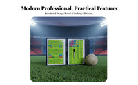 Double-Sided Attachable Coaching Board Sturdy Construction Soccer Strategy Board Water-Resistant for Locker Room