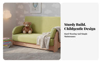 Educational Type Two-Seater Reading Couch Soft and Comfy kids' Sofa Skin-Friendly Upholstery children's Furniture Washable Cover for Toddlers, Parents, Educators, Kindergartens, Daycares, Nurseries, Playrooms