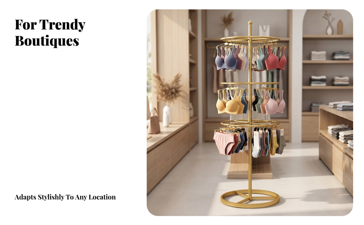 Open Frame Rotating Display Stand Iron Rotating Display Rack Socks Stand