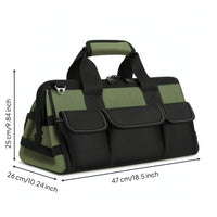 Tool Bag Multi-Compartment Tool Bag with Adjustable Shoulder Strap for Technicians, Job Site