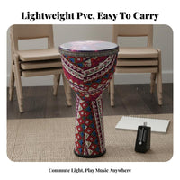 Djembe Drum Tuning Percussion Instrument Portable for Beginners, Musicians, in-Person Performances, Street Performance, Home Decoration