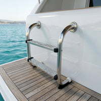 Anti-Slip Pool Handrail with Steps Rustproof Pool Entry Handrail Heavy Duty Hardware Long-Lasting for Swimmers