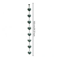 Openwork Flower Rain Chain Soothing Sound Gutter Rain Chain Rust-Resistant Outdoor Decor Anti-Corrosion