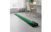 Golf Putting Practice Mat Set Anti-Slip Rubber Base Automatic Ball Return Putting Mat Portable Golf Putter Practice Board for Children, Office, Home