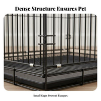 Includes Removable Tray Foldable Cat Enclosure Easy Assembly Collapsible Wire Cat Kennel Top and Front Door Entry Collapsible Pet Crate Escape-Proof Lock for Indoor, Home Use, Travel