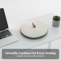 U-Shaped Viscoelastic Foam Pad Breathable Viscoelastic Foam Chair Pad U-Shaped Seat Pillow Ergonomic Design Coccyx Pad