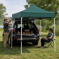 Portable Car Awning Tent for Outdoor Camping and Stalls, Foldable Waterproof Sun Shelter