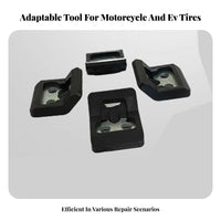4 Pieces High Strength Motorcycle Tire Changer Jaw Clamps Heavy Duty Tire Changer Riser Grips Thickened Material for Auto Repair Shop