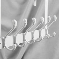 Bedroom Over Door Hanging Rack, Stainless Steel Closet Organizer for Students, No-Drill Adjustable Thickness Coat Hook, Heavy Duty 40kg Capacity the