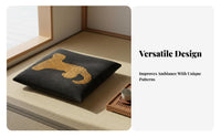 Vintage Design Square Memory Foam Cushion Slow Rebound Square Memory Foam Seat Pad Stylish Pattern for Adults, Students, Living Room