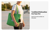 Lightweight Canvas Cat Shoulder Bag Adjustable Straps Legs out Pet Carrier Breathable Cat Carrier Tote Bag Sturdy Material for Small Dog Owners, Travel, Walking, Outdoor, Vet Visits