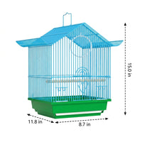 Easy Install Cage Accessories Avian Cage, 30x22x38cm Breeder Cage for Budgies and Finches, Escape-Prevention Design for Housing and Nesting