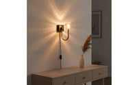 Night Light with USB Connection Retro Wall-Mounted Night Light Lamp Compact for Bedside, Hallway