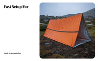 Compact PE Survival Shelter Waterproof Thermal Survival Tent Windproof for Survivalists, Backpackers, Camping, Backpacking, Hiking