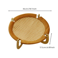 Elevated Pet Lounger Bed Breathable Elevated Pet Bed Easy Assembly Round Cat Cooling Lounger for Small Dogs