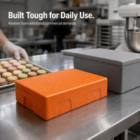 Food Grade EPP Insulated Dessert Carrier for Tiramisu Cakes and Beverages