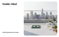 Non-Powered Mini Mahjong Set Lightweight Portable Mahjong Table Ideal Gift Polished Feel for Students, Travelers, Dormitory, Camping, Outdoor, Home Use