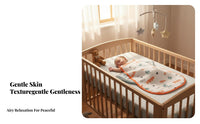 Antimovement-restricting Design Sleeveless Gauze sleep garment Breathable Sleeveless Infant Gown Lightweight infant sleep garment Soft and Gentle for Newborns, young children, Air-Conditia little childd Room, nighttime, rest period Time, Indoors
