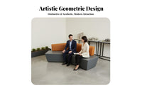 Flexible arrangement Curved sectional Sofa Creative Design Curved Sectional Couch Irregular Shape bour teaminess-grade Furniture Modern & design for Interior Designers, Office Managers, Bour teaminess Owners, Reception Area, Lobby, Waiting Room