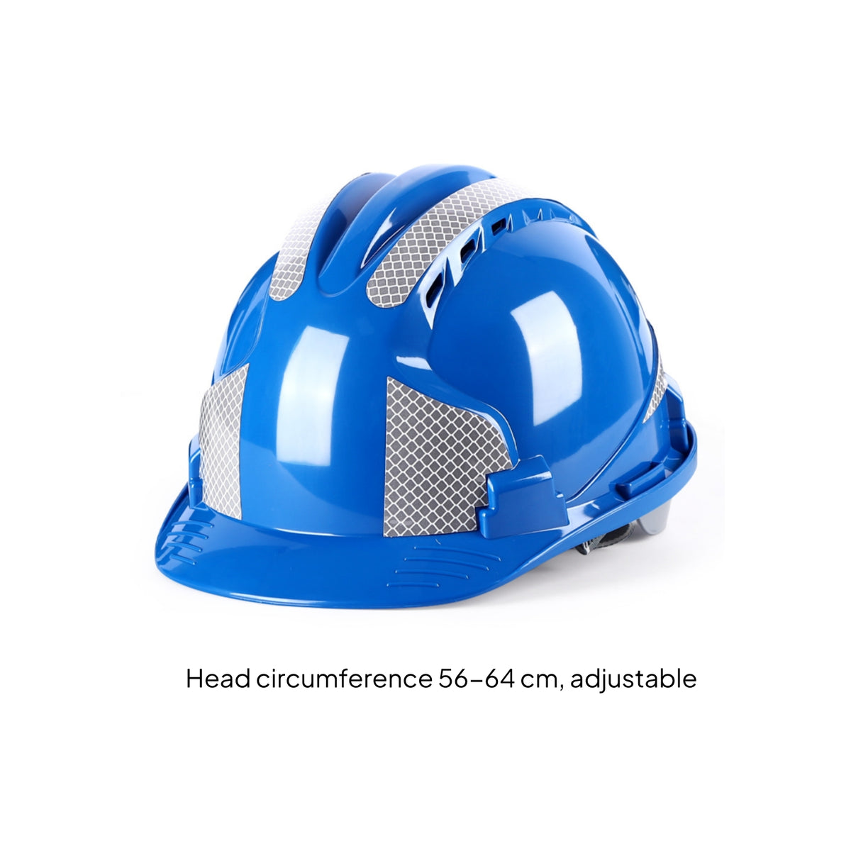 Hard Hat with Reflective Strips Breathable Safety Helmet with Ventilation Hard Hat with Vents Heavy-Duty Lightweight