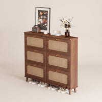 Footwear Organizer Narrow Footwear Organizer with Flip Doors Space-Saving Furniture for Entryway, Hallway, Apartment