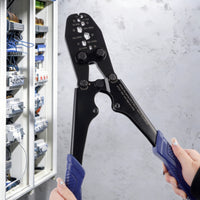 Wire Terminal Crimping Tool Heavy-Duty Cable Crimping Pliers Non-Slip for Electricians, Professionals, Electrical Installation
