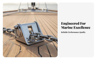 Stainless Steel Chain Lock Rapid-Disconnect Pin Anchor Chain Lock Boating Equipment Reduces Windlass Stress for Freshwater