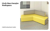 Geometric Sectional Sofa Set Minimalist Design Armless Configurable Sofa Personalizedizable Configurations Lounge Seating for Businesses, Guests
