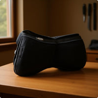 Shock Absorbing Saddle Pad Strap Loop Contoured Saddle Pad Equine Riding Supplies