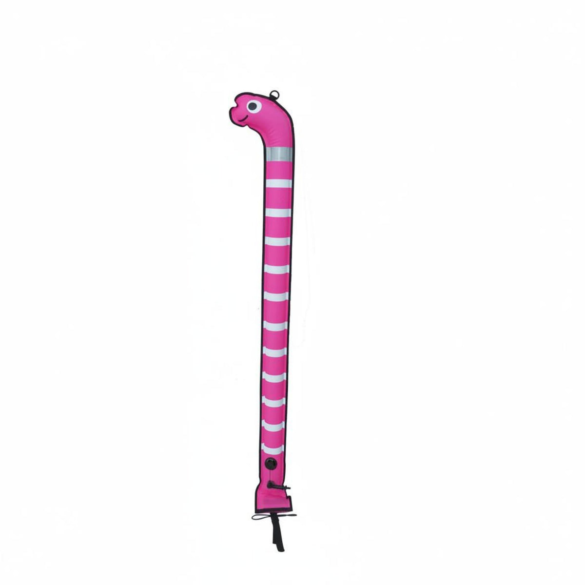 Nylon TPU Coated Creature Shape SMB High Visibility Garden Eel Safety Buoy 1.8m Length Inflatable Dive Sausage for Underwater Divers, Exposed Water
