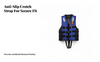 Portable Life Jacket Lightweight Design Life Vest Quick-Drying Material for Adults, Beginners, Fishing, Snorkeling, Kayaking