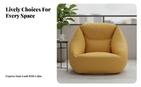 cleanable Inflatable Fabric Armchair Removable Cover Air Sofa Minimalist Design Indoor Seating Quick Inflation for Students, Renters, Living Room, Balcony, Apartment, film viewing