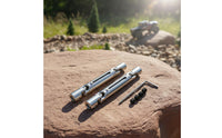 2 Pieces Front Rear Drive Shaft Wear-Resistant Set Resistant RC Metal Drive Shaft Easy to Install Hobby Parts for Model Car Builders