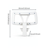 Mounting Stem Office Chair Headrest Accessory Curved Frame Molded Plastic Headrest