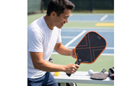 Carbon Fiber Pickleball Paddle 16mm Pickleball Paddle Sporting Goods Wrapped Grip Control for Players, Match Play, Training