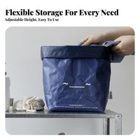 Foldable Paper-Like Pouch Easy to Clean Organizer Pouch Waterproof