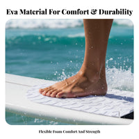 Wave Riding Board Traction Pad Stick-on Closed-Cell Foam Tail Pad Watersport Accessory Geometric Pattern Grip Enhancer