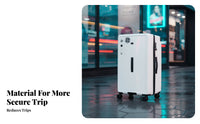 5-Wheel Rigid-Shell Trunk Large Capadowntown Rigid-Shell Suitcase Wide Handle Design Rolling Luggage for Gentlemale, Wogentlemale, Holiday