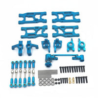 Front Rear Swing Arm Tie Rod Set Lightweight Shock Absorption Arm Steering Joint Kit Crash Resistant Aluminum Alloy RC Car Modification Parts