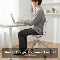 Height Adjustable Caster Base Armchair Modern Minimalist & design Desk Chair 360-Degree rotate Office Furniture effortless Rolling Casters for Home Workers, Students, gaming enthusiasts, Study Room, Bedroom