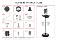 Hair Dryer Stand with Tray, Floor Standing, No Drilling