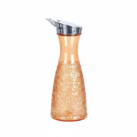 Heat Resistant Acrylic Cold Drink Pitcher Food-Grade Material Geometric Pattern Water Jug Shatterproof for Party Hosts, Bar, Restaurants