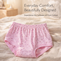 Underwear Women High Waisted Panties with Full Coverage for Everyday Wear, Completely Pure Breathable Knickers for Plus Size