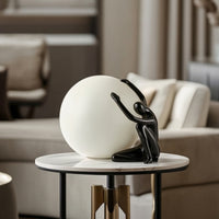Abstract Sculpture Sophisticated Human Figure Sculpture Smooth Modern Art Ornament for Showroom, Office, Hotel
