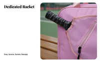 Badminton Racket Bag Portable Badminton Racquet Bag Multi-Functional Pickleball Racket Holder for Women, Men
