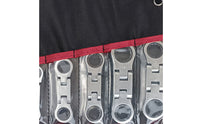5 Pieces Portable Flex Head Ratchet Wrench Set Quick Use Ratcheting Wrench Set Compact Case Repair Tool Anti-Slip Grip for Garage, Workshop