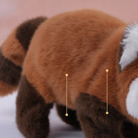 Raccoon Stuffed Toy Walking Raccoon Stuffed Animal Electric Stuffed Toy Interactive Battery-Operated for Children, Playroom