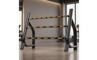 Three-Tier Dumbbell Rack Freestanding Dumbbell Holder with Cradles Floor-Standing Weight Stand Heavy-Duty for Athletes, Home Gym, Fitness Studio