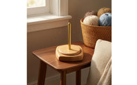 Yarn Spindle Holder Tangle Wooden Yarn Holder Easy Assembly Craft Tool for Knitters, Fiber Artists